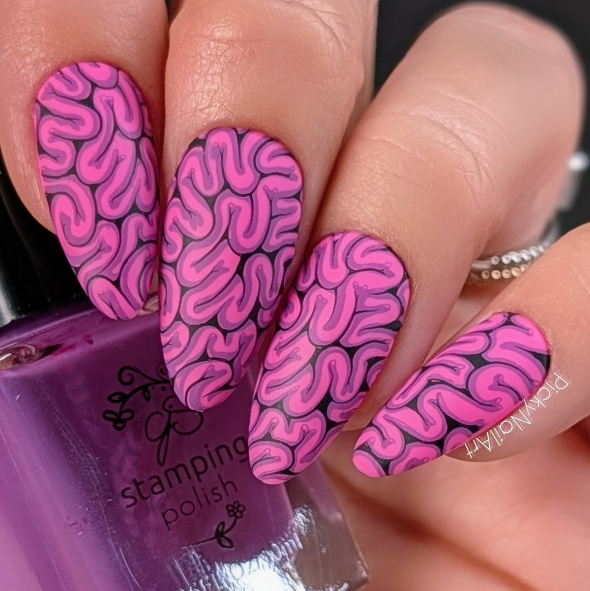 Freaky Little Friends (CjSH-130) Etched Nail Art Stamping Plate