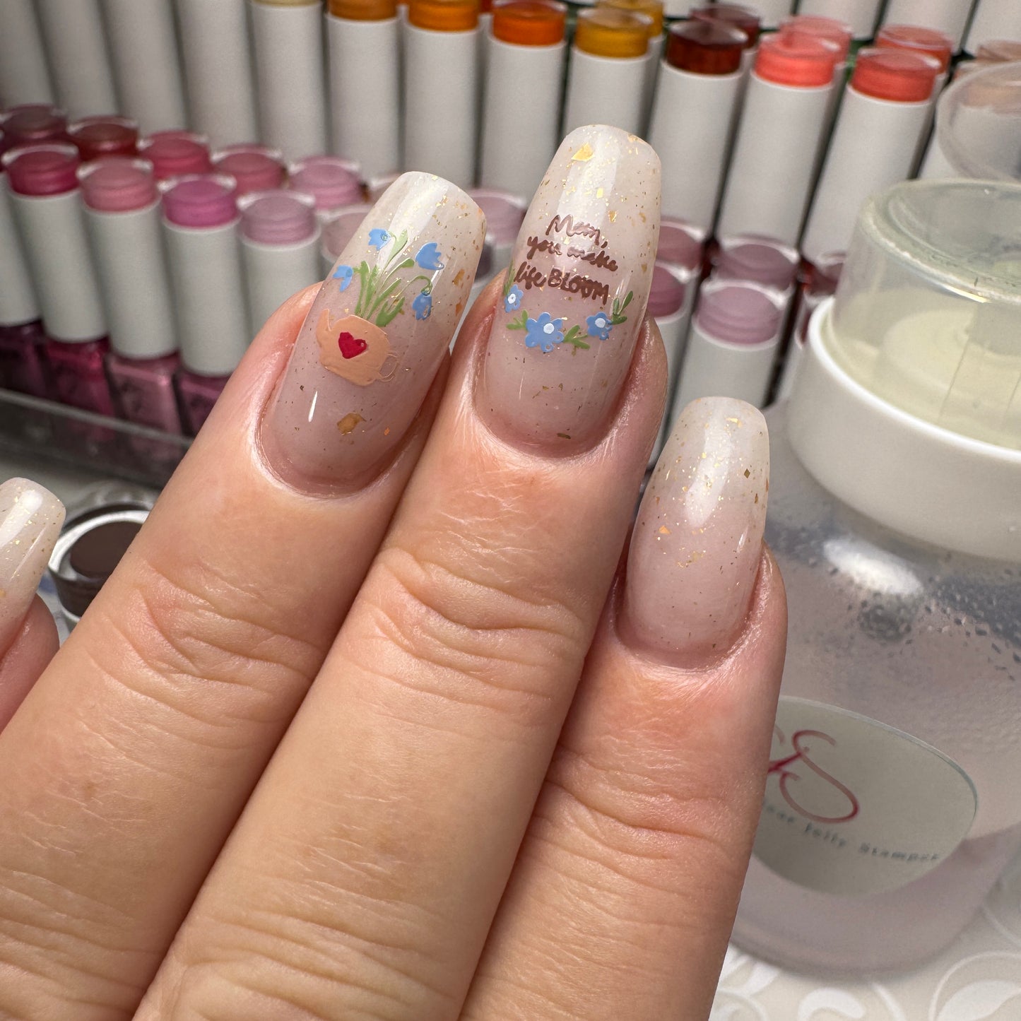 Super Mom! (CjSH-138) Etched Nail Art Stamping Plate