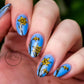 Bunny Kisses (CjSH-29) Steel Nail Art Layered Stamping Plate