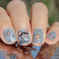Honey Bunny (CjS H-33) Steel Nail Art Layered Stamping Plate