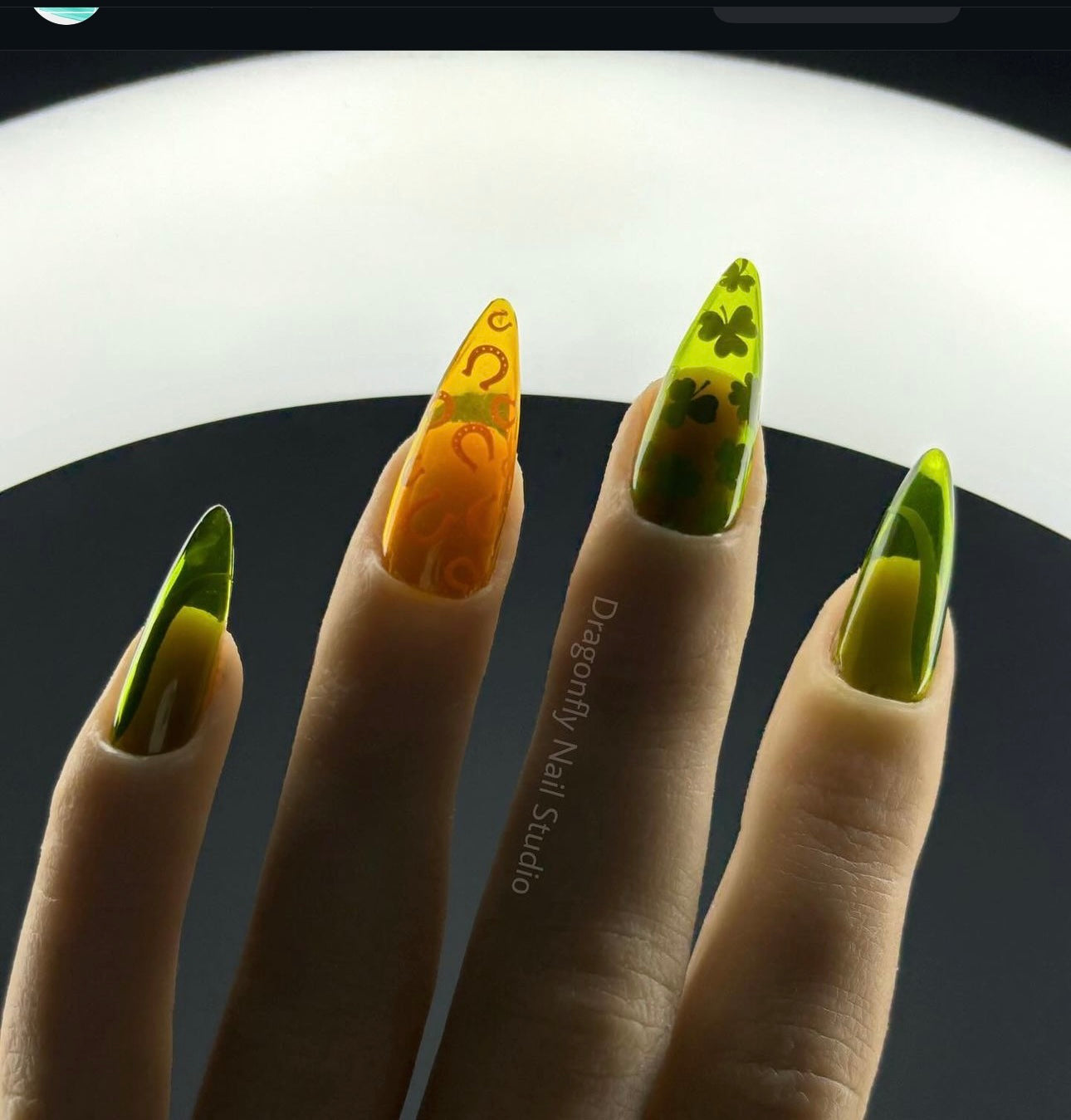 Feeling Lucky? (CjSH-50) Steel Nail Art Layered Stamping Plate