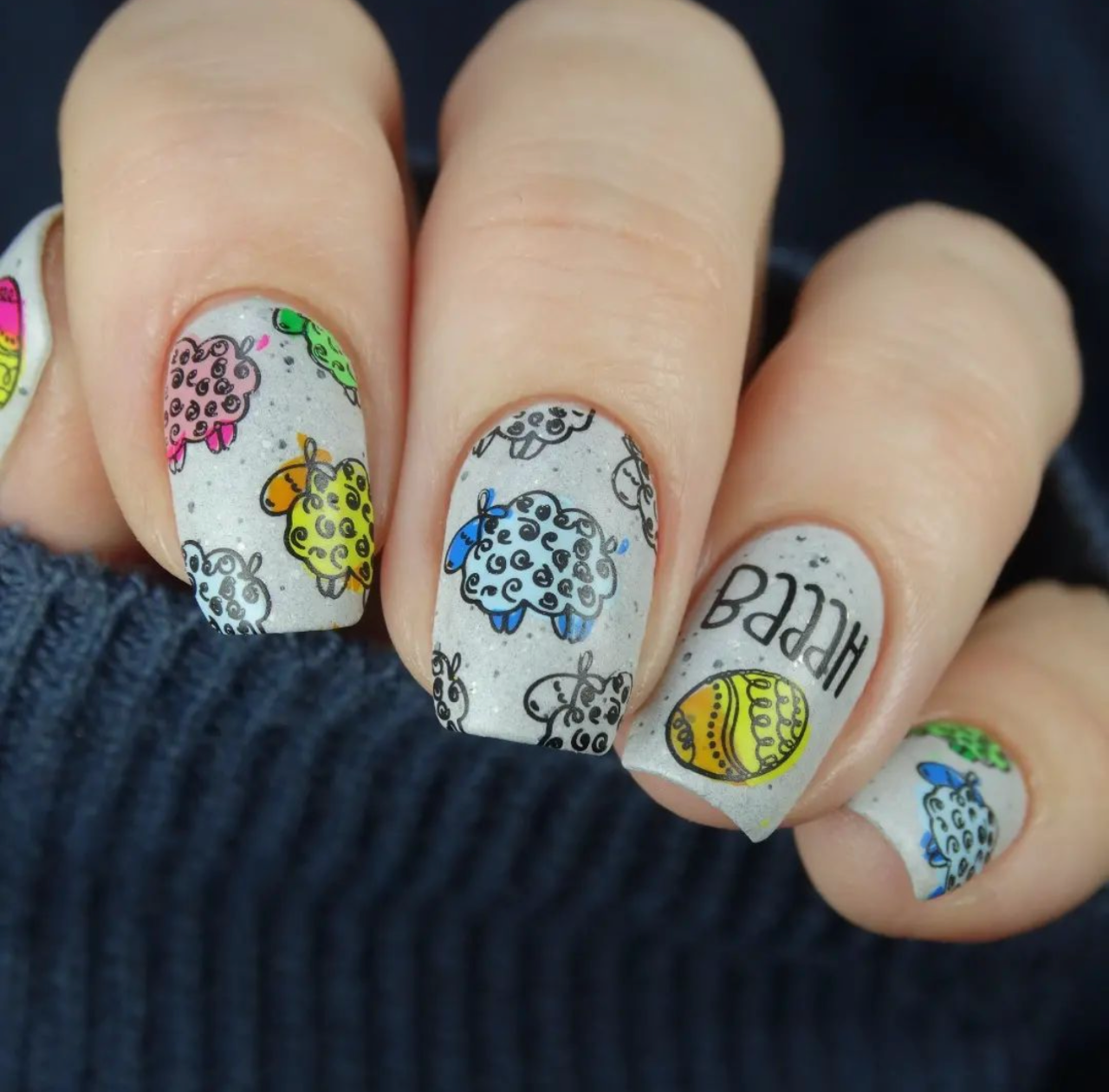 Cartoony Easter (CjSH-52) Steel Nail Art Layered Stamping Plate