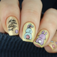 Bunny Bits (CjSH-53) Steel Nail Art Layered Stamping Plate