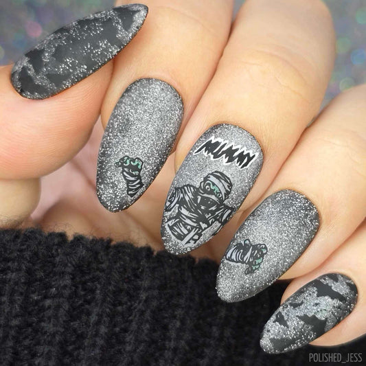 The Mummy (CjSH-70) Steel Nail Art layered Stamping Plate