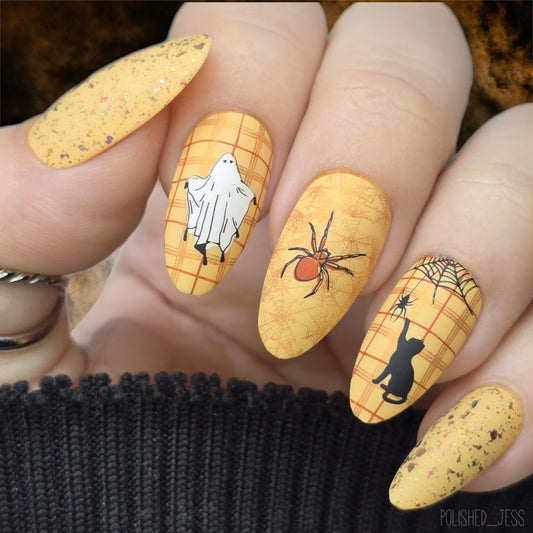 Boho Halloween (CjSH-74) Etched Nail Art Stamping Plate