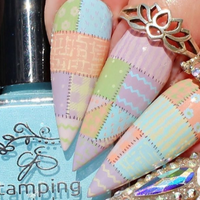Patterned Easter Gnomes (CjSH-75) Steel Nail Art Stamping Plate