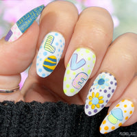 Patterned Easter Gnomes (CjSH-75) Steel Nail Art Stamping Plate