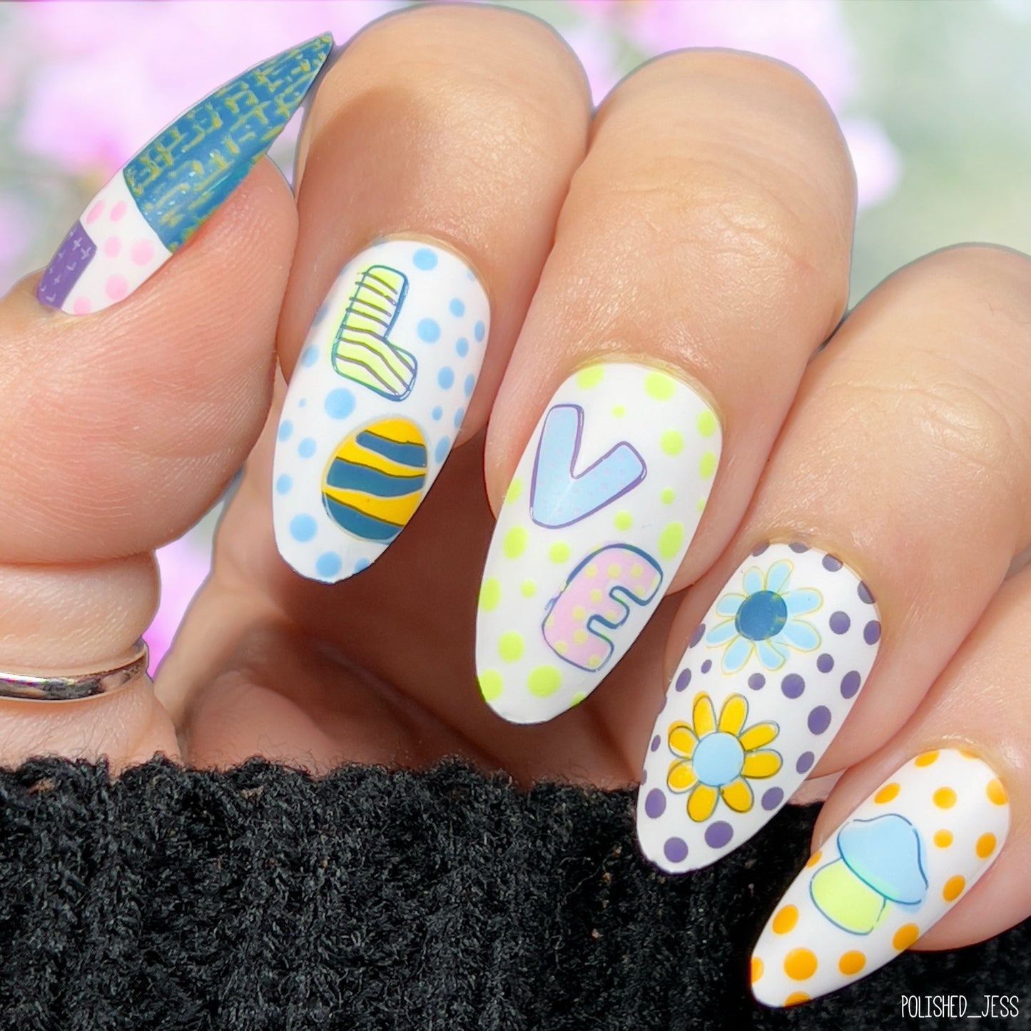 Patterned Easter Gnomes (CjSH-75) Steel Nail Art Stamping Plate