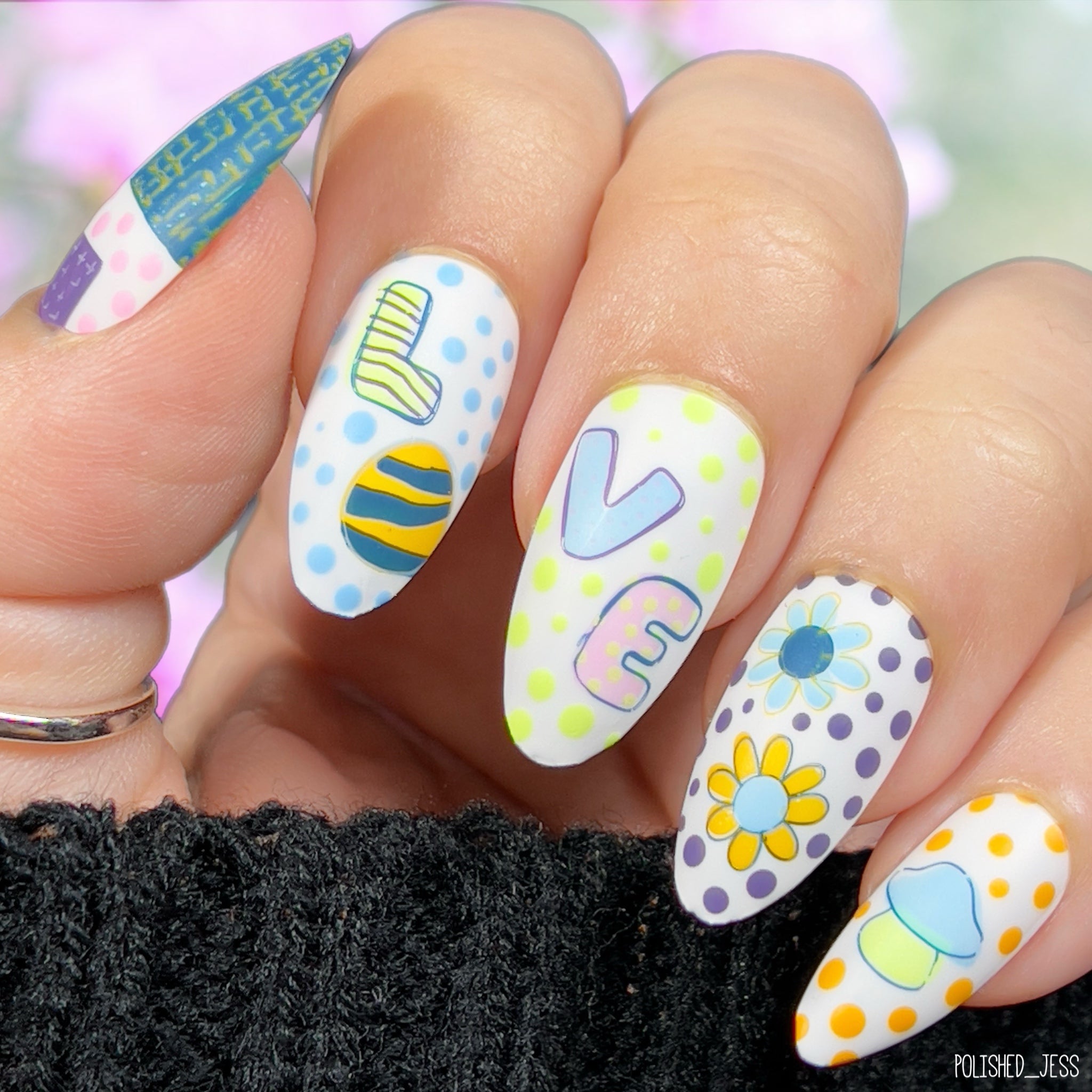 Patterned Easter Gnomes (CjSH-75) Steel Nail Art Stamping Plate