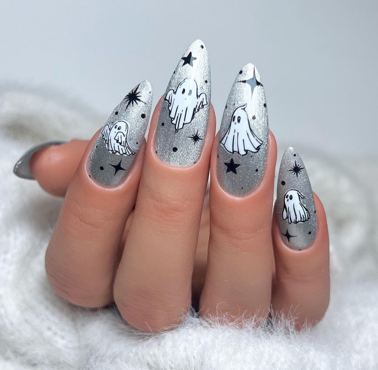 The Ghost (CjS-H-78) Etched Nail Art Stamping Plate