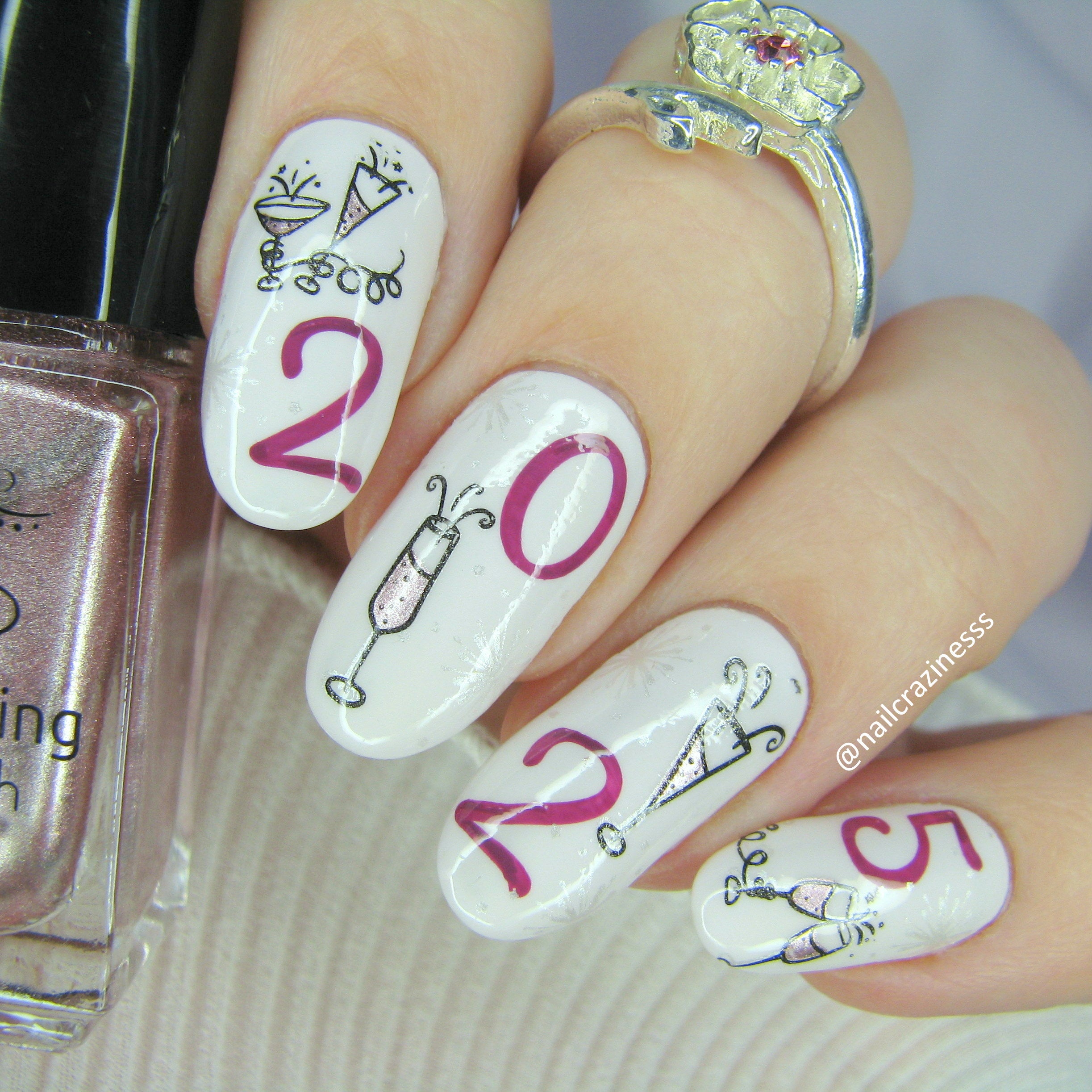 New Year, New You! (CjSH-84) Steel Nail Art Stamping Plate