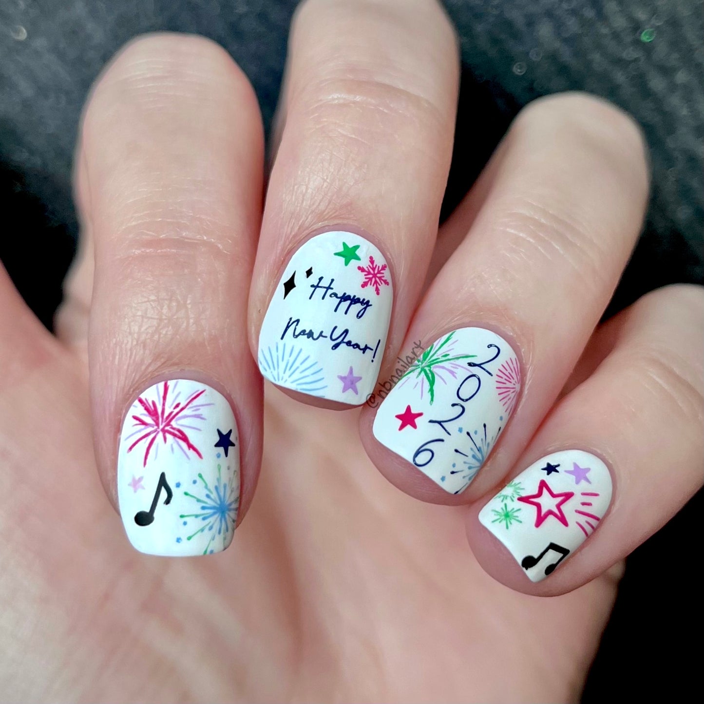 New Year, New You! (CjSH-84) Etched Nail Art Stamping Plate