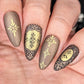 Gilded Garden (CjSLC-104) Etched Nail Art Stamping Plate