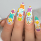 Mayolica (CjSLC-63) Etched Nail Art Stamping Plate