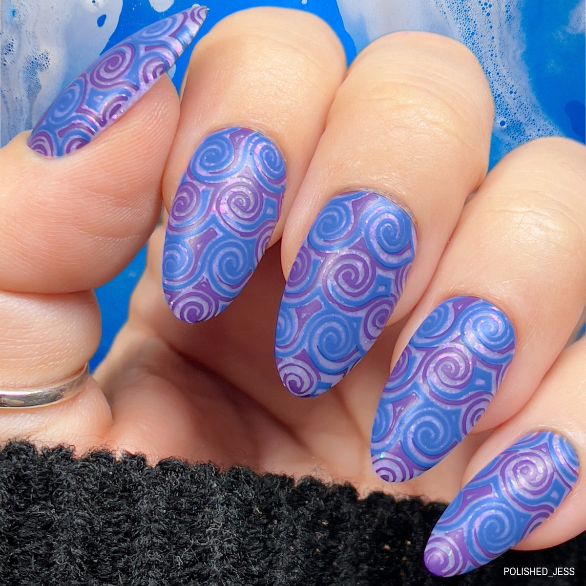 For the Love of Swirls (CjSLC-66) Etched Nail Art Stamping Plate