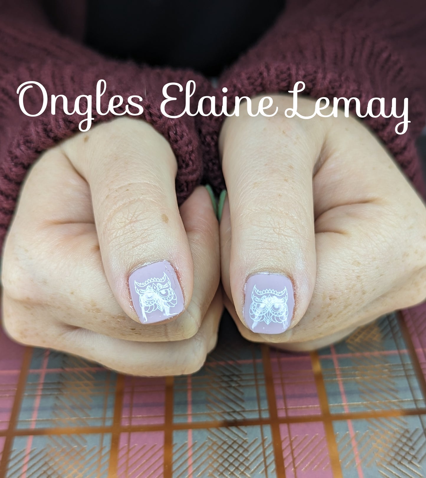 Owl is Good (CjSLC-96) Etched Nail Art Stamping Plate