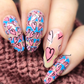 Endless Hearts (CjSLE-12) Nail Art Layered Stamping Plate