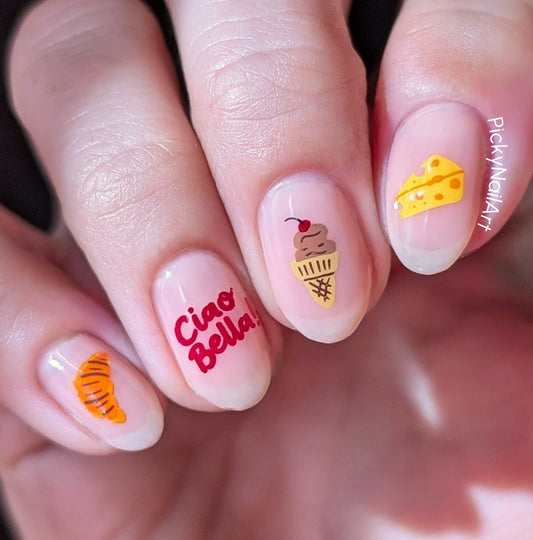 The Sweet Life (CjSLE-14) Etched Nail Art Stamping Plate