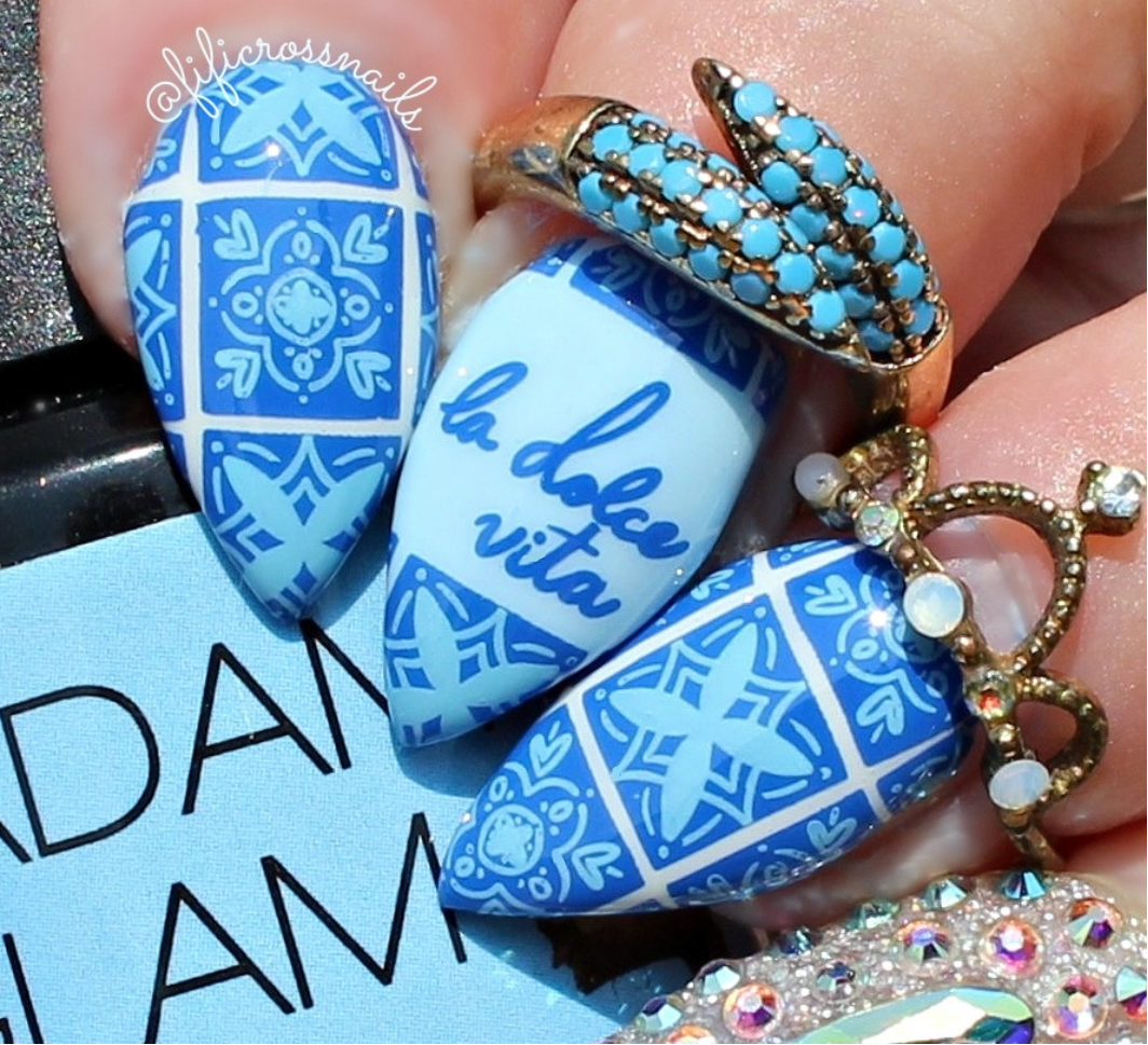 The Sweet Life (CjSLE-14) Etched Nail Art Stamping Plate