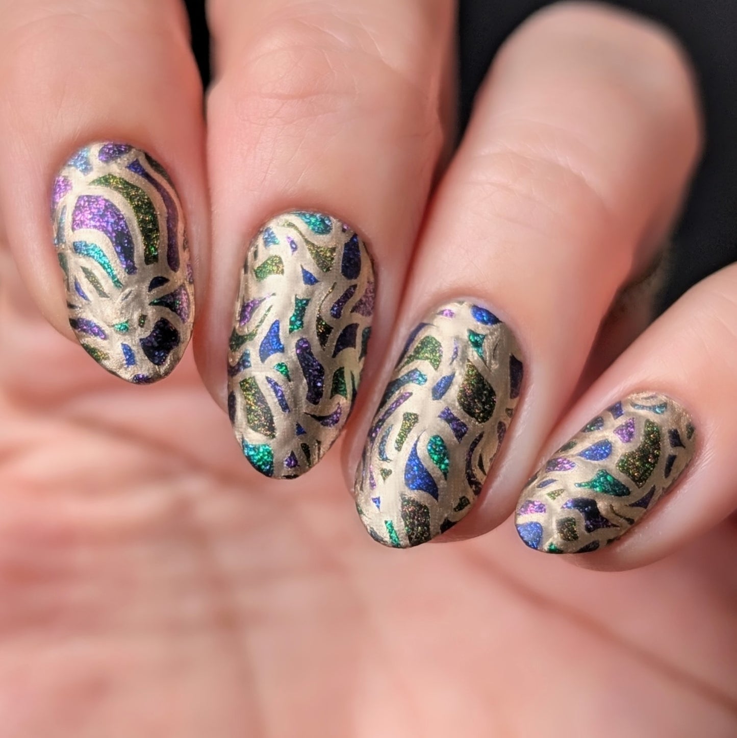 Dark Heart (CjSV-14) Steel Layered Nail Art Stamping Plate