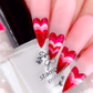 stunning-manicure-with-french-tip-nail-art-in-the-shape-of-hearts