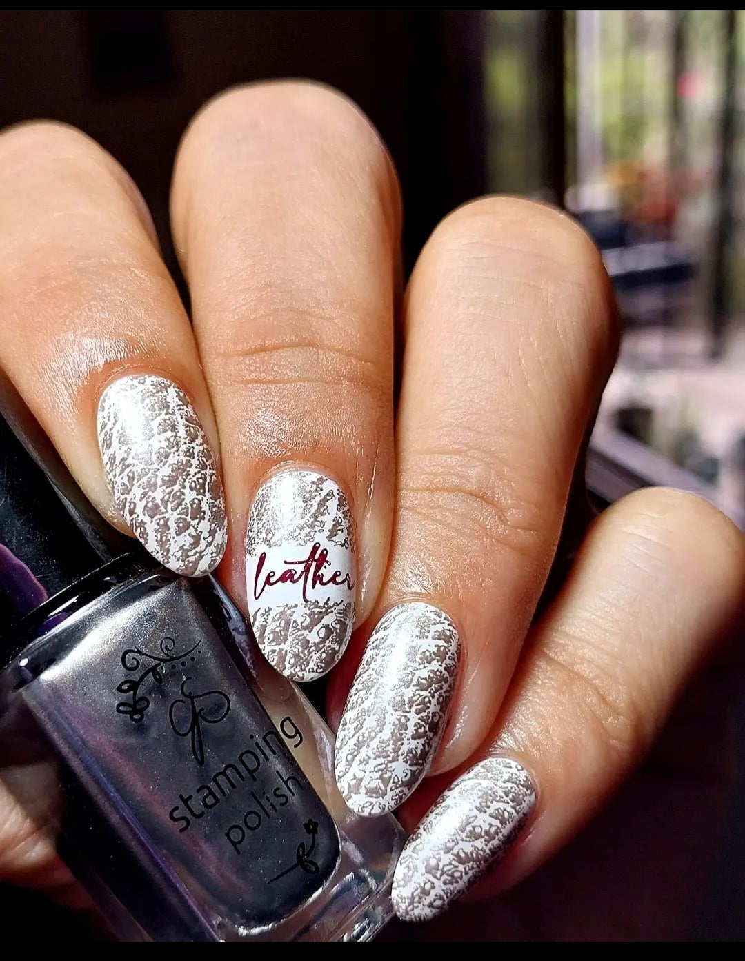 Leather & Lace (CjSV-39) Steel Nail Art Stamping Plate