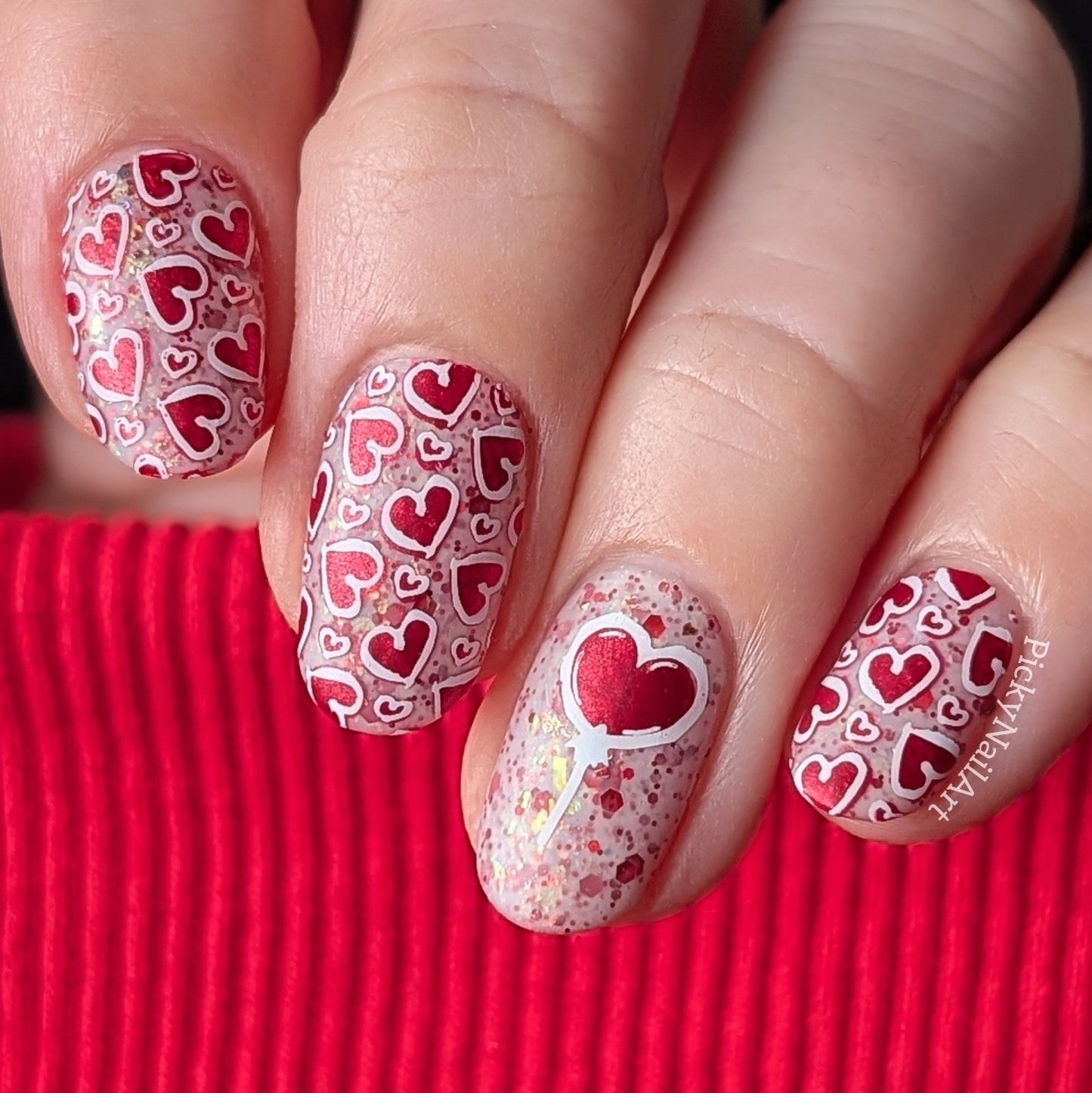 Sealed With a Kiss (CjSV-59) Etched Nail Art Stamping Plate