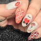 Sealed With a Kiss (CjSV-59) Etched Nail Art Stamping Plate