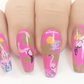 (CjS-XL-FIVE) Steel Nail Art Stamping Plate