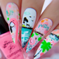 (CjS-XL-FIVE) Steel Nail Art Stamping Plate