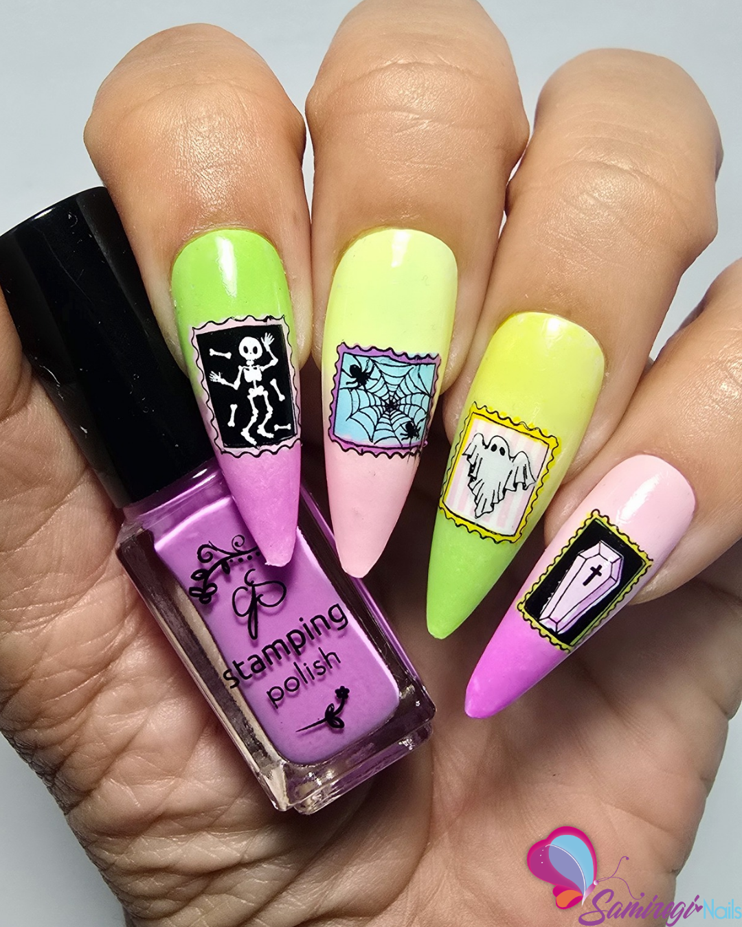 Paranormal Post (CjSH-125) Etched Nail Art Stamping Plate