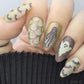 Pretty Little Ghosts (CjSH-126) Etched Nail Art Stamping Plate