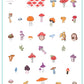 layered-nail-art-stamping-plate-inspo-card-with-colorful-mushrooms-forest-animals-full-coverage-mushrooms-and-words-for-nail-art