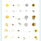 layered-nail-art-stamping-plate-how-to-card-with-colorful-designs-of-sunflowers-and-sunflower-seeds