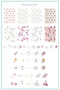 Dainty Doodles (CjS-386) Steel Nail Art Layered Stamping Plate