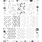 Dainty Doodles (CjS-386) Steel Nail Art Layered Stamping Plate