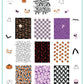 layered-nail-art-stamping-plate-inspo-card-with-colorful-designs-of-ghosts-bats-pumpkins-and-blood-hand-prints