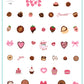 layered-nail-art-stamping-plate-inspo-card-showing-colorful-designs-of-sweet-treats-chocolate-dipped-strawberries-candy-cupcakes-hearts-bows-and-words-for-nail-art
