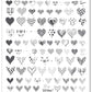  layered-nail-art-stamping-plate-showing-designs-of-patterend-hearts-and-words-for-nail-art