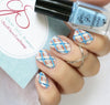 Got Plaid?  CjS-56  Steel Nail Art Stamping Plate