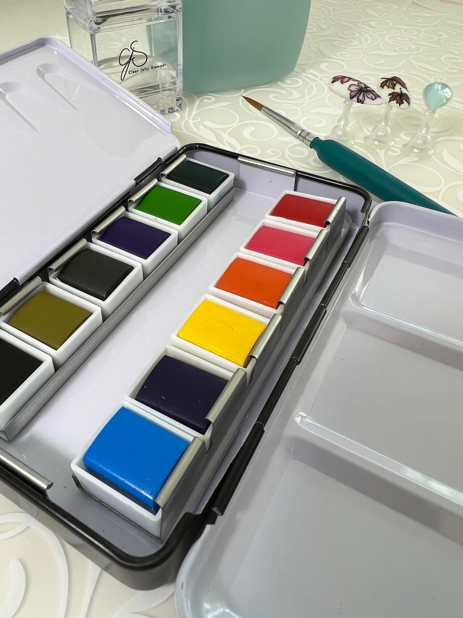 Watercolor Paints - Primary (12 colors) – Clear Jelly Stamper
