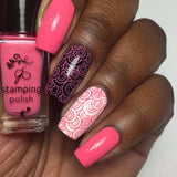 #6 KaPink - Nail Stamping Color (5 Free Formula) Polish Clear Jelly Stamper 