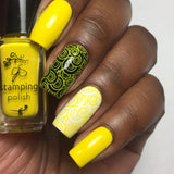 #8 You are my Sunshine - Nail Stamping Color (5 Free Formula) Polish Clear Jelly Stamper 