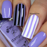 #17 Lynnie Loves Lavender - Nail Stamping Color (5 Free Formula) Polish Clear Jelly Stamper 