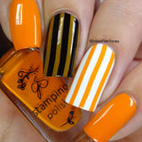 #22 Clementine - Nail Stamping Color (5 Free Formula) Polish Clear Jelly Stamper 