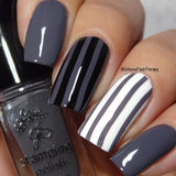 #42 Slate Grey - Nail Stamping Color (5 Free Formula) Polish Clear Jelly Stamper 