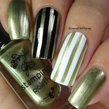 #46 Enchanted Slippers - Nail Stamping Color (5 Free Formula) Polish Clear Jelly Stamper 