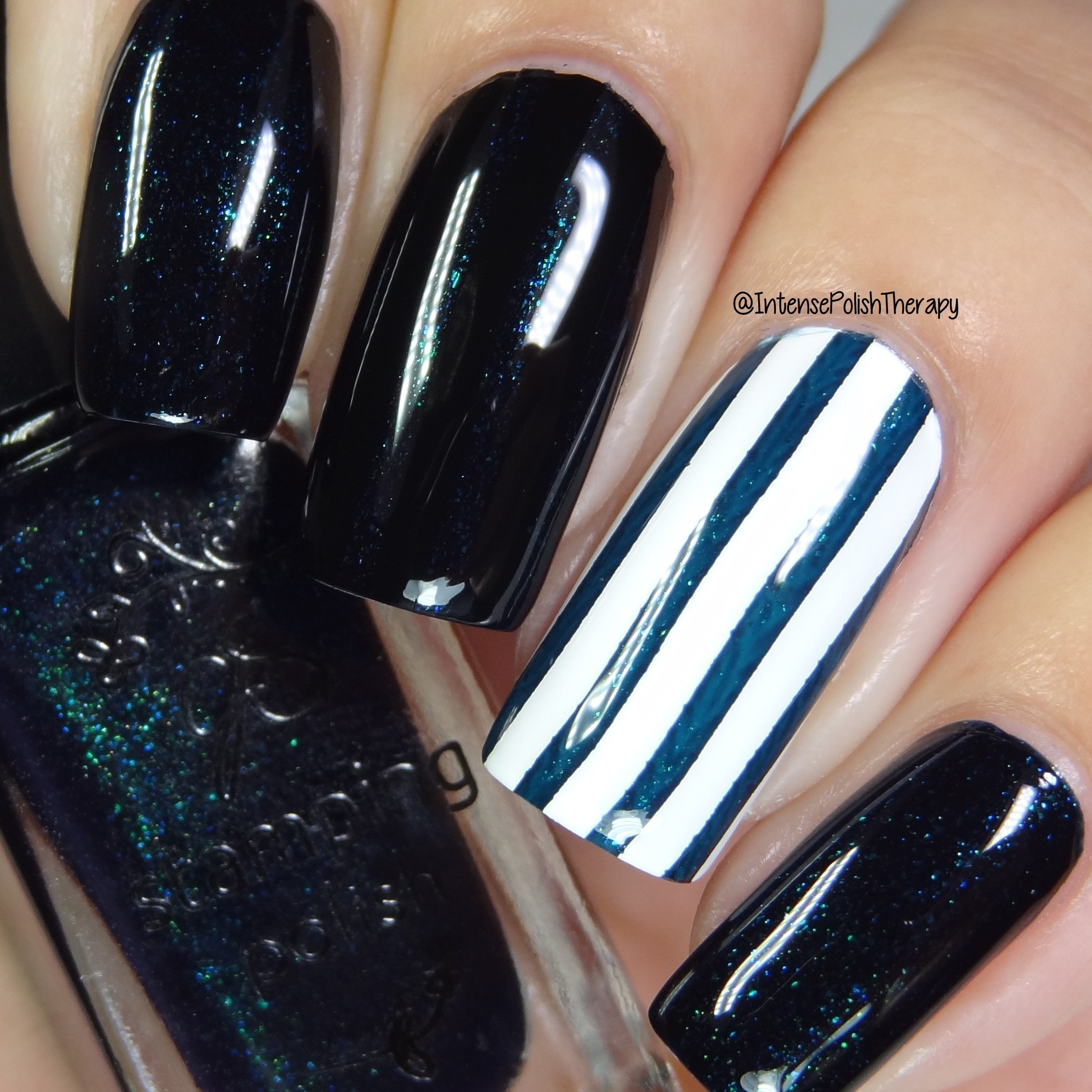 #58 Abyss - Nail Stamping Color (5 Free Formula) Polish Clear Jelly Stamper 