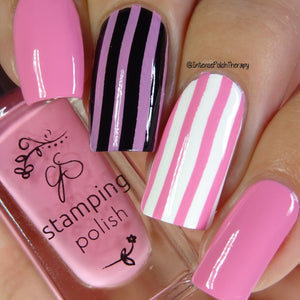 #71 Flirty Flamingo - Nail Stamping Color (5 Free Formula) Polish Clear Jelly Stamper 