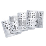 You Choose - 4 Steel Stamping Plates (Medium) You Choose Medium Plates 4 Clear Jelly Stamper 